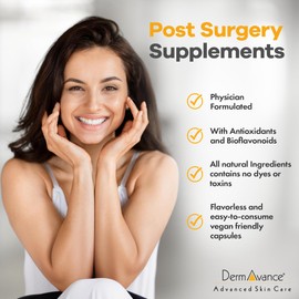 DermAvance Arnika Forte Capsules – Swelling and Bruising Reducer After Surgery and Aesthetic Treatments, Antioxidants & Bioflavonoids, Arnica 1000mg, Bromelain 125mg 3000GDU - 14 Capsules