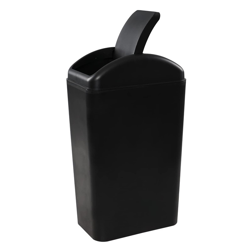 Ortodayes 14 L Swing Lid Trash Can, Plastic Waste Bin