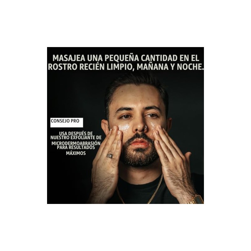Viking Revolution Crema Facial Antienvejecimiento Hombres Hidratante Ácido Hialurónico Aloe