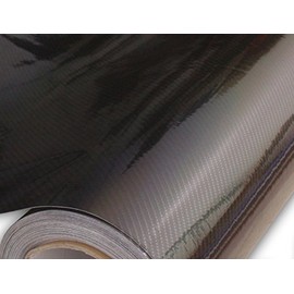 Hachi Auto 6D High Gloss Black Carbon Fiber Vinyl Car Wrap 12-by-60 inch