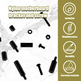 600Pcs M3 Male Female Hex Spacer Standoffs Screws Set Nylon Standoffs and Screws Assortment Kit Sturdy Screw Nut and Threaded Pillar Set for PCB Boards Toy Cars Fulasun(Black)