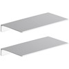 Danpoo Adhesive Floating Shelves for Wall Storage, Metal Wall Shelves,