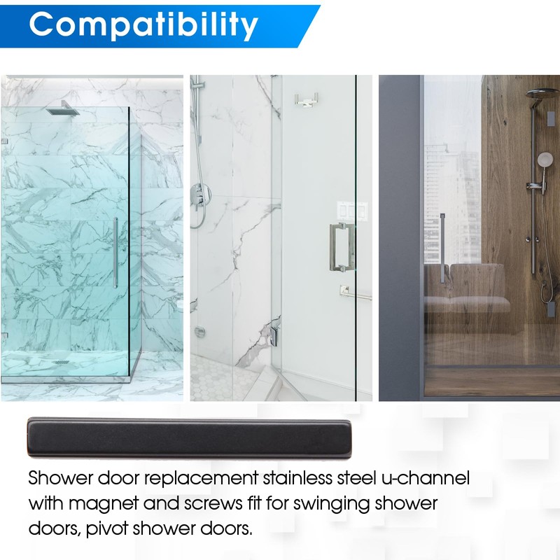 Upgrade Shower Door Magnet - 3" Long for Swing Shower