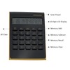Solar Gold Calculator Standard Function Desktop Calculator LCD 10-Digit Desktop