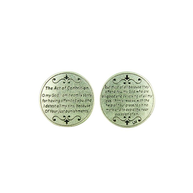 Devotional Pocket Token with Catholic Church Prayer "The Act of