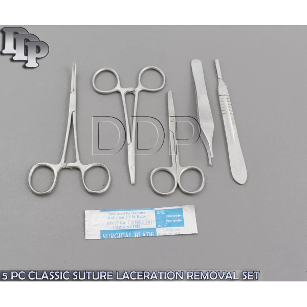 DDP 5 PC CLASSIC SUTURE REMOVAL KIT SET (SCALPEL HANDLE