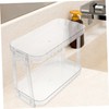 NOLITOY Bathroom Countertop Shelf Transparent Storage Organizer for Cosmetics Toiletries