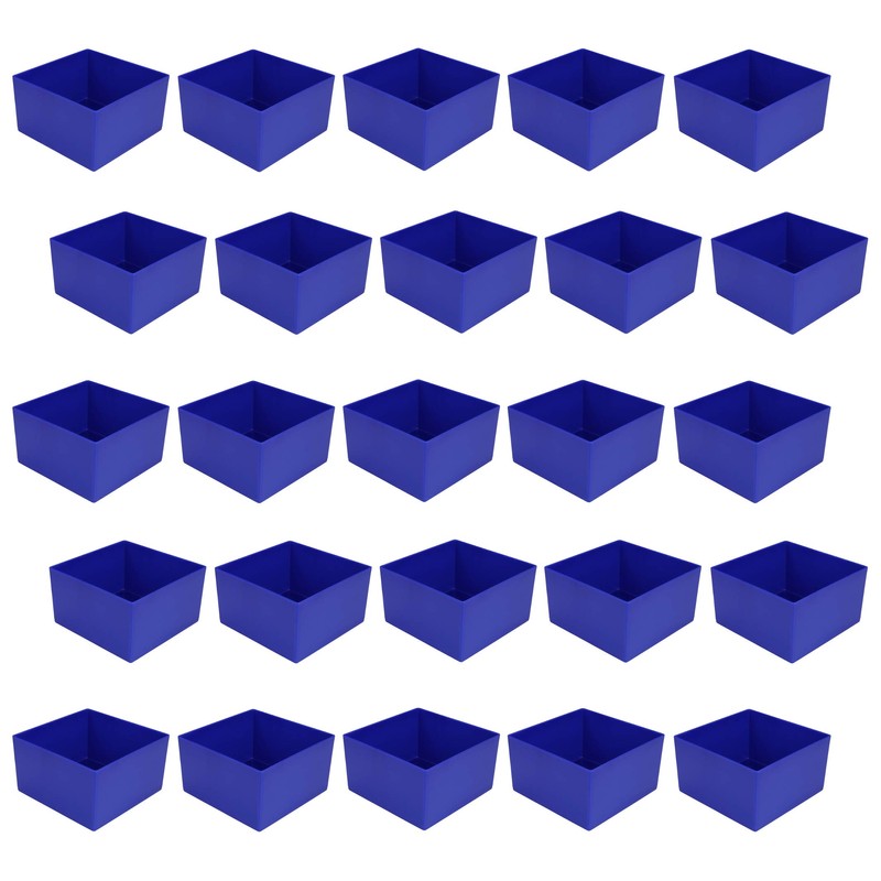 Plastic Insert Box/Storage Container, Blue, 108 x 108 x 63