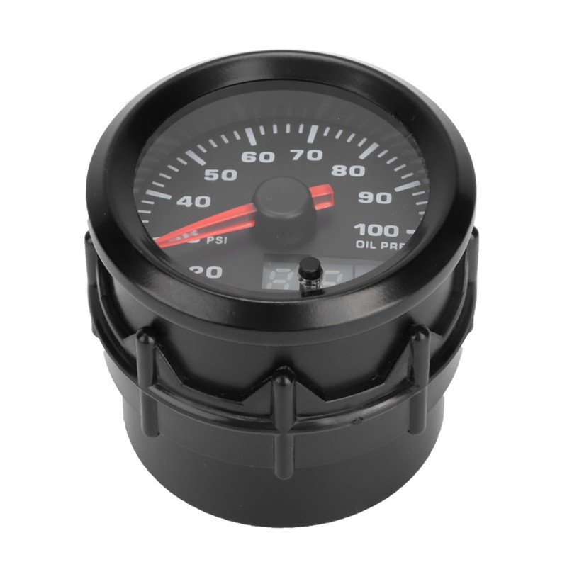 2in 52mm Oil Pressure Gauge Meter Pointer Digital Display with