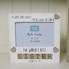 Sister Photo Frame The Worlds Best Sister Gift Letter Tiles