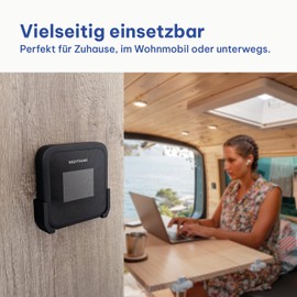 Bracket suitable for Netgear Nighthawk Router M3, M6, M6-Pro, Made in Germany, 100% fit, can be used as a stand and wall mount (M3 / M6 / M6-Pro)