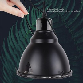 Pssopp Reptile Lamp Clamp E27 Lamp Holder 14CM Reptile Heat Lamp Holder Lampshade Reptile Lamp Holder for Lizard Turtle Bearded Dragons (EU Plug)