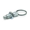 Ganter Normelemente GN 717-8-M12-AK-ST Locking Bolt, Silver, Pack of 2