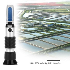 BuyWeek Salinity Refractometer, ATC Digital 0-10% Sea Water Salt Content Meter Aquarium Look Refractometer Temperature