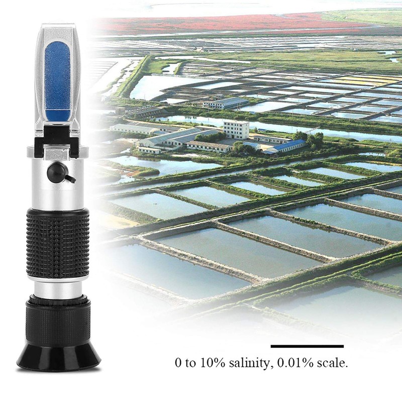 BuyWeek Salinity Refractometer, ATC Digital 0-10% Sea Water Salt Content