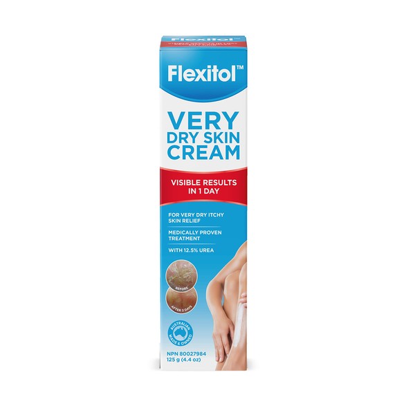 Flexitol Very Dry Skin Cream | Fast Relief For Severely Dry, Cracked, Itchy, Scaly & Chapped Skin | 125g
