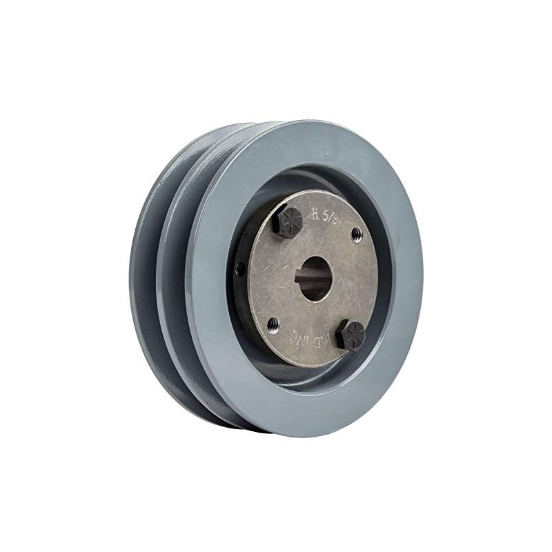 Cast Iron 4.5" 2 Groove Dual Belt A Section 4L