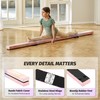 ZELUS 8 ft Folding Balance Beam, Foldable Floor Gymnastics Balance