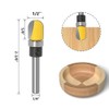 Mesee 3 Pieces Bowl and Tray Template Router Bit Set
