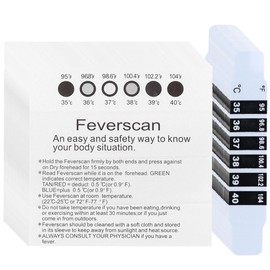 Reusable Forehead Thermometer Strips Sticker for Checking Baby Kid Adults Temperature Travel and Daily Use(50 pièces / sac )