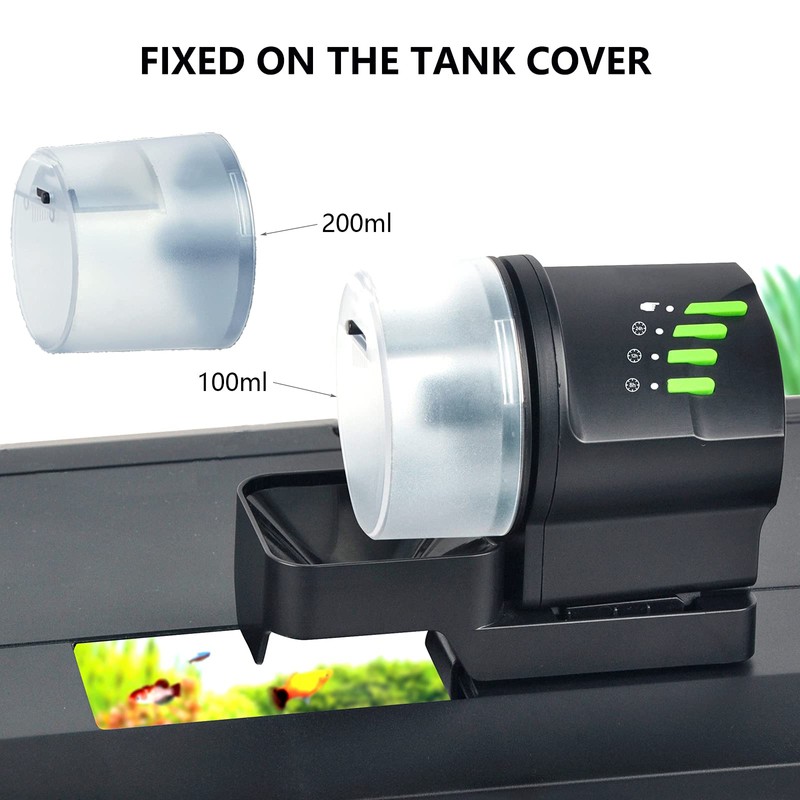 DXOPHIEX Automatic Fish Feeder Food Dispenser Vacation Fish Feeder Powered