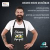SpecialMe® BBQ Apron with Saying "Zuhause ist da wo Papa