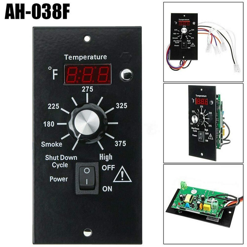 Digital Thermostat Controller, LED Display Temperature Control Panel Barbecue Grill