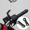 QWORK Motorcycle Mirror Extenders, Aluminum Alloy Adapter, 3.15" Total Extension,