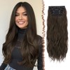 FESHFEN Clip in Hair Extensions for Women - 4 Pcs