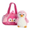 Aurora, 32832, Fancy Pal, Peek-A-Boo Penguin, 8In, Soft Toy, Pink