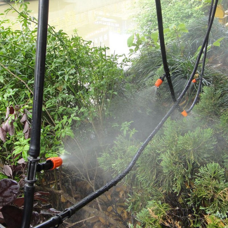 10m Drip Irrigation System Automatic Watering Garden Greenhouse Agriculture Hose