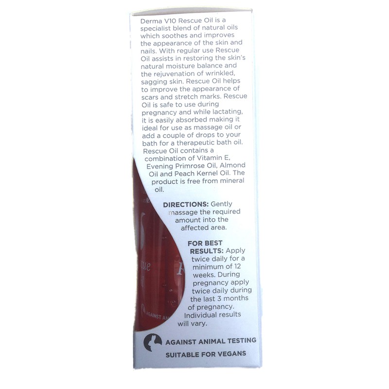 DERMA V10 75ML Rescue Oil