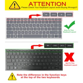 CaseBuy Keyboard Cover for 2023 2022 HP 14 inch Laptop 14-em 14-ES 14-ep 14-ek 14-ed 14z-em000 14-em0047nr 14t-es000 14-es0013dx 14-es0033dx 14t-ep000 14-ep0097nr 14-ek0033dx Keyboard Protector -Pink