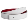Titiroa Men's/Women's Replacement Belt Strap Cowhide Genuine Leather Belt White