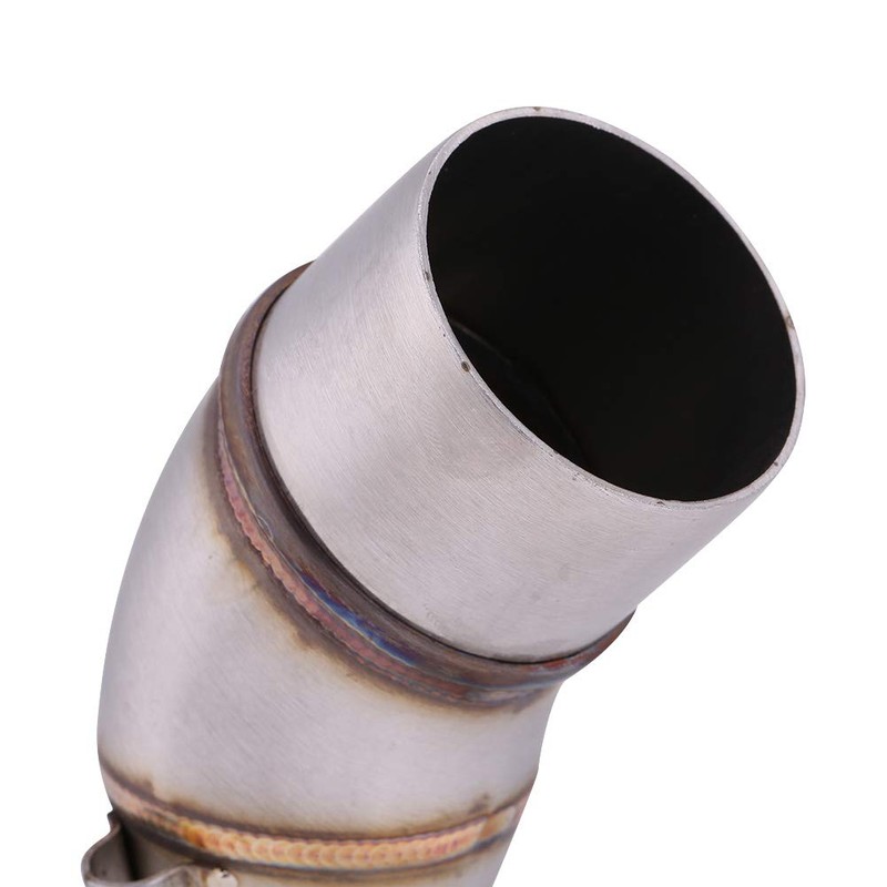Keenso Motorcycle Exhaust Centre Pipe, Motorcycle Stainless Steel Exhaust Middle