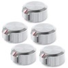 lubiyack 5PCS W10823529 W11156487 Oven Range Knob Replacement Compatible with