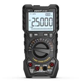 ZOYI ZT-225 Digital Multimeter, 25000 Counts, True RMS, Auto Range, Square Wave Output, AC/DC Voltage Tester 1000V 20A Ampmeter Temperature, NCV, CAT IV, Backlight multi meter