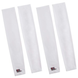Nonzero Gravity Sun Sleeves | Cooling UV Arm Garments For Basketball, Cycling, Golfing And Driving (White | S/M | 2 Pairs)
