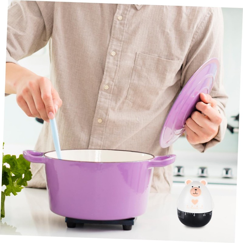 MAGICLULU 3pcs Cute Bear Shape Mechanical Timer for Cooking Easy