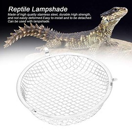 Cikonielf Reptile Lamp Protection Basket Lamp Protection Grille Stainless Steel Reptile Lampshade Terrarium Lamps Protection Basket for Terrariums Amphibians Reptiles Tortoise Lizard Snake
