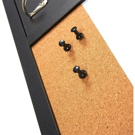 Juvale Message Center & Wall Mounted Organizer, with Whiteboard, Chalkboard, Mail Sorter, Cork Board, Key Hooks & Magnets (22 x 18 in.)