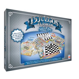 Fotorama Juego de Mesa Silver 15 Juegos: Casino y Diversión para 2 a 6 Jugadores, Edad Recomendada: 18 Años