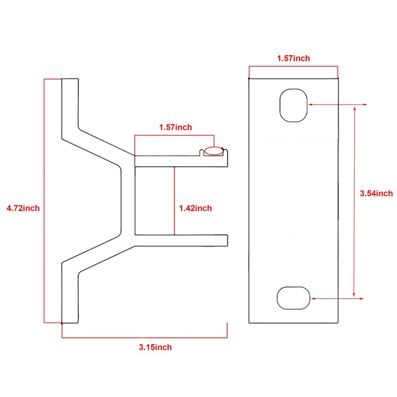 ALEKO Replacement Wall Mounting Bracket for Retractable Awnings - White