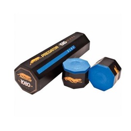 Predator Chalk 1080 Pure 5 Pieces Blue with Action Octagon Style Cue Chalker