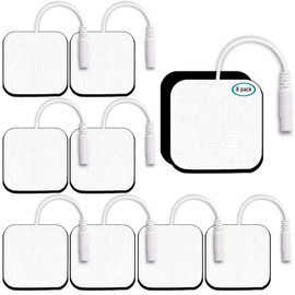 SM Electrodes TENS Unit Replacement Pads TENS Unit Pads TENS Pads 2x2” 8 PCS Electrodes Pad Reuse More Than 35-50Time, Self Stick and Non-Irritating,Tens Electrode Pads for TENS Machine