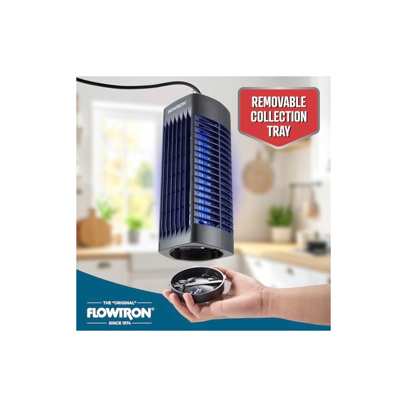 Flowtron Indoor Bug Zapper (Black) - 1000V Electric Insect Killer