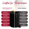 Biedermann & Sons 45-Hour Long Burning Unscented Pillar Candles, Black,