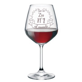 Colorfamily Chalice with Engraved Mommy - Gift Idea - You are the Best in the World, Aunt, L