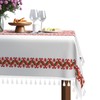 Rectangle Tablecloth 52 x 70 Inch - Faux Linen Textured