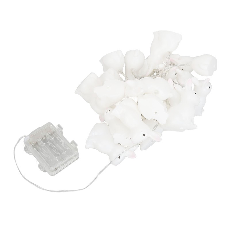 Bunny String Lights Easter Decoration Battery Operated Bunny Lamp Waterproof